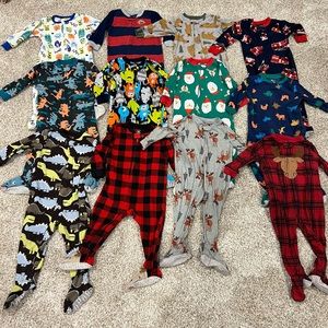 18 month footed sleepers x 12